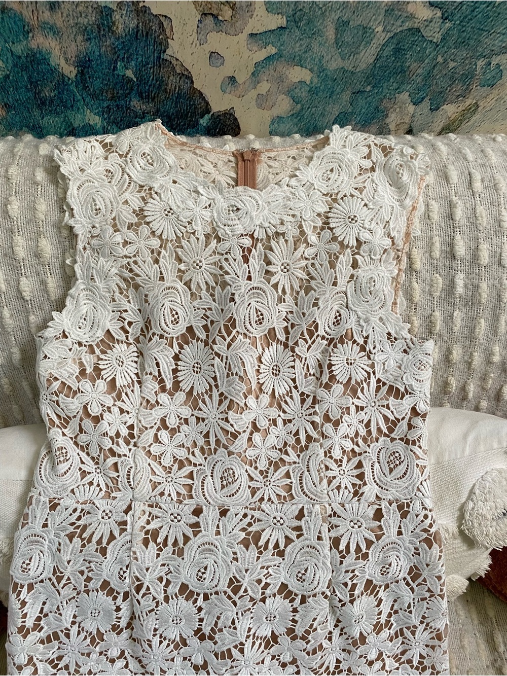 {Mikael Aghal} Lace Shift Midi Dress - Picture 2 of 9
